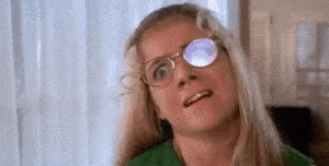 Jan Brady looking crazy in glasses