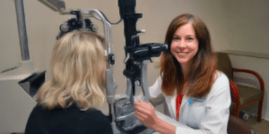 Dr. Tyler with patient