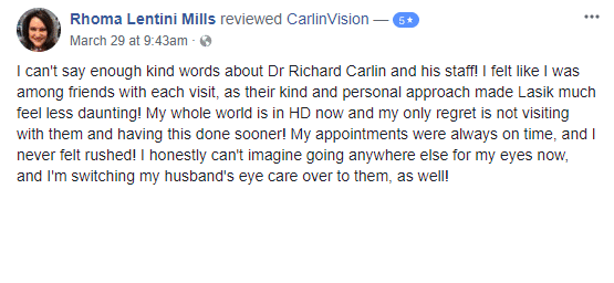 Carlin Vision Lasik Review